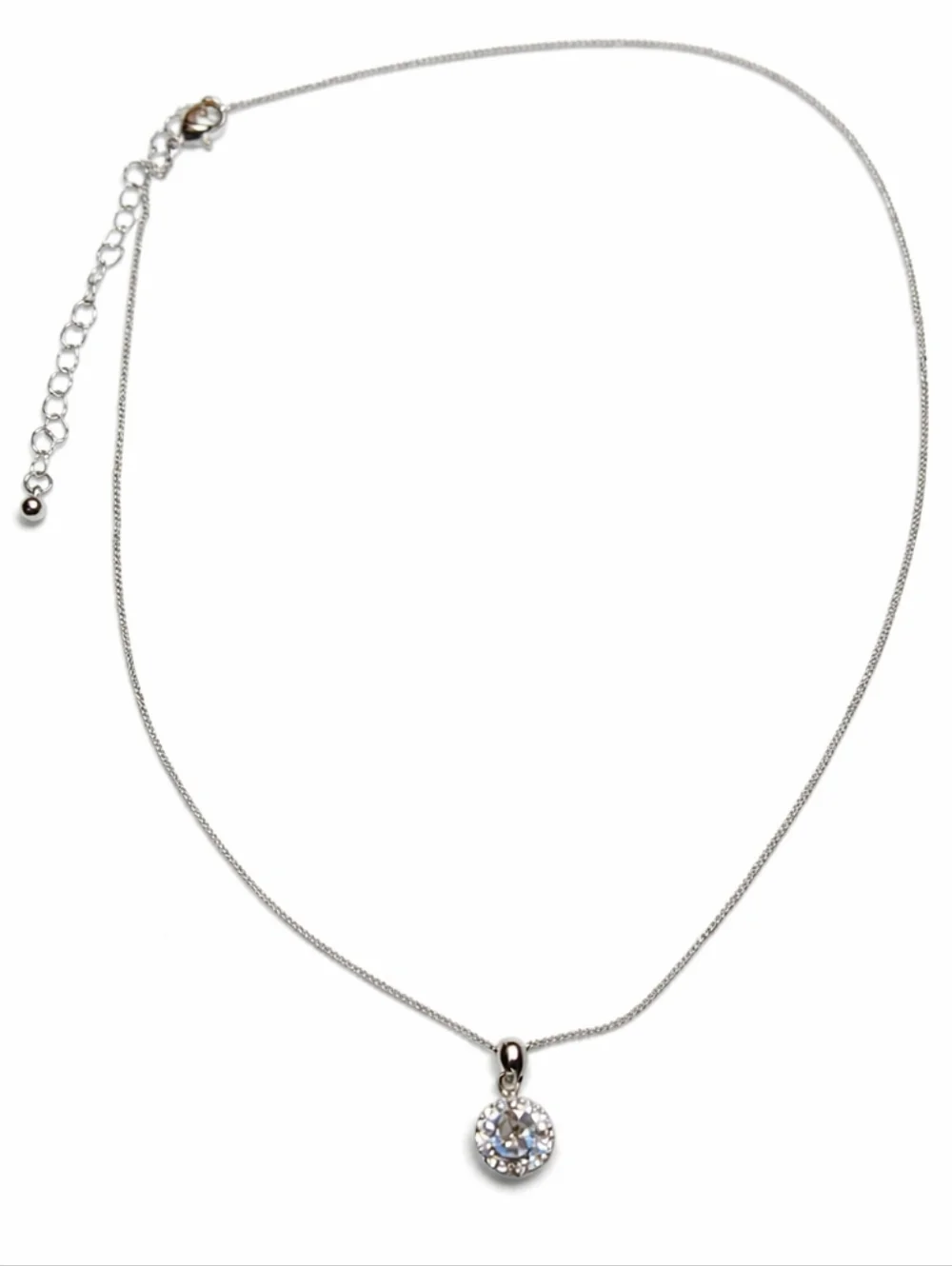 Swarovski‎ Crystal Elements Halo Pendant Necklace | 18” + 3” Extender | NWOT